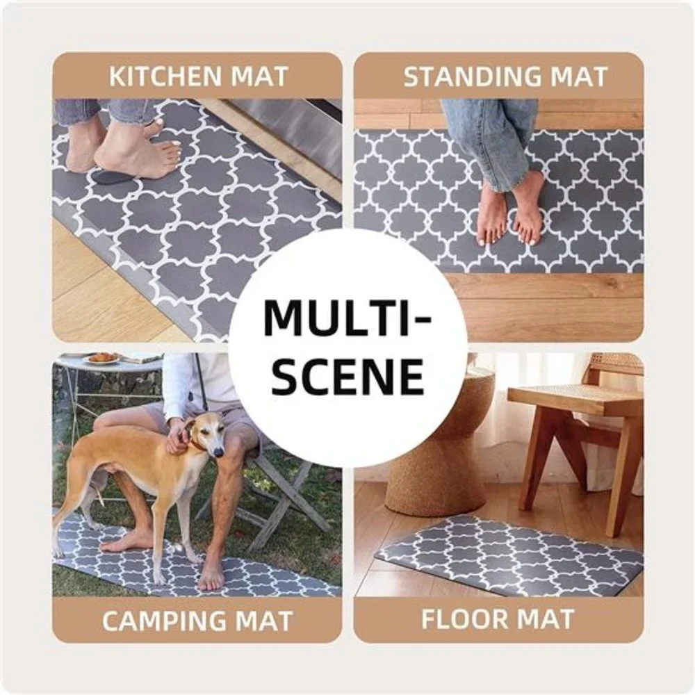 1/2 Inch Thick Cushioned Anti Fatigue Waterproof Kitchen Rug,  17.3